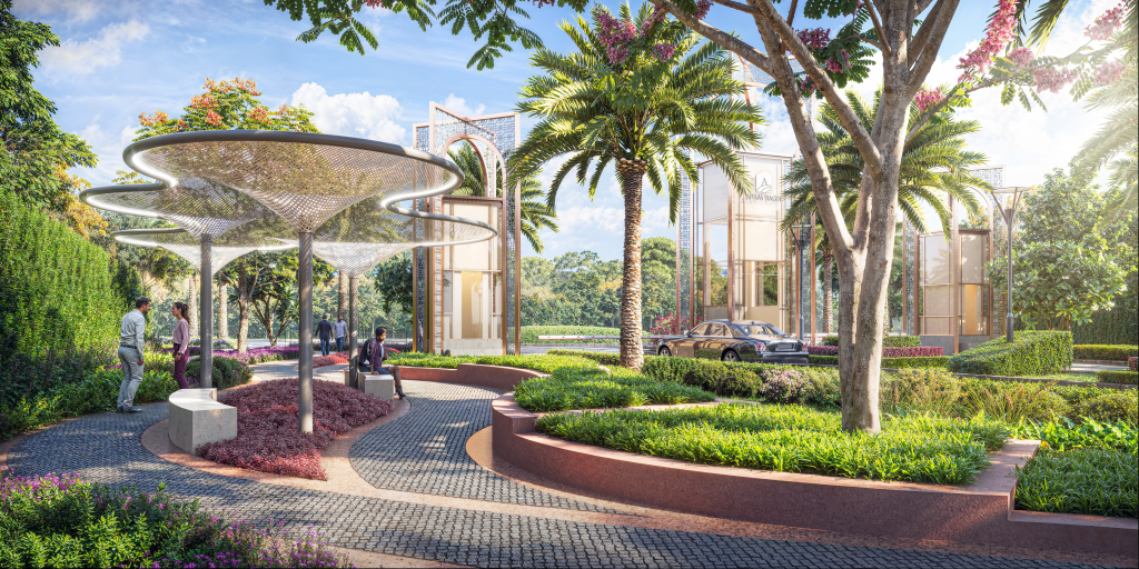 Modern residential township in Karnal with wide roads and green parks