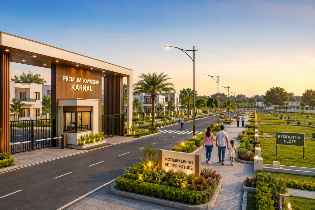 Best affordable township in Karnal with modern residential plots and gated community