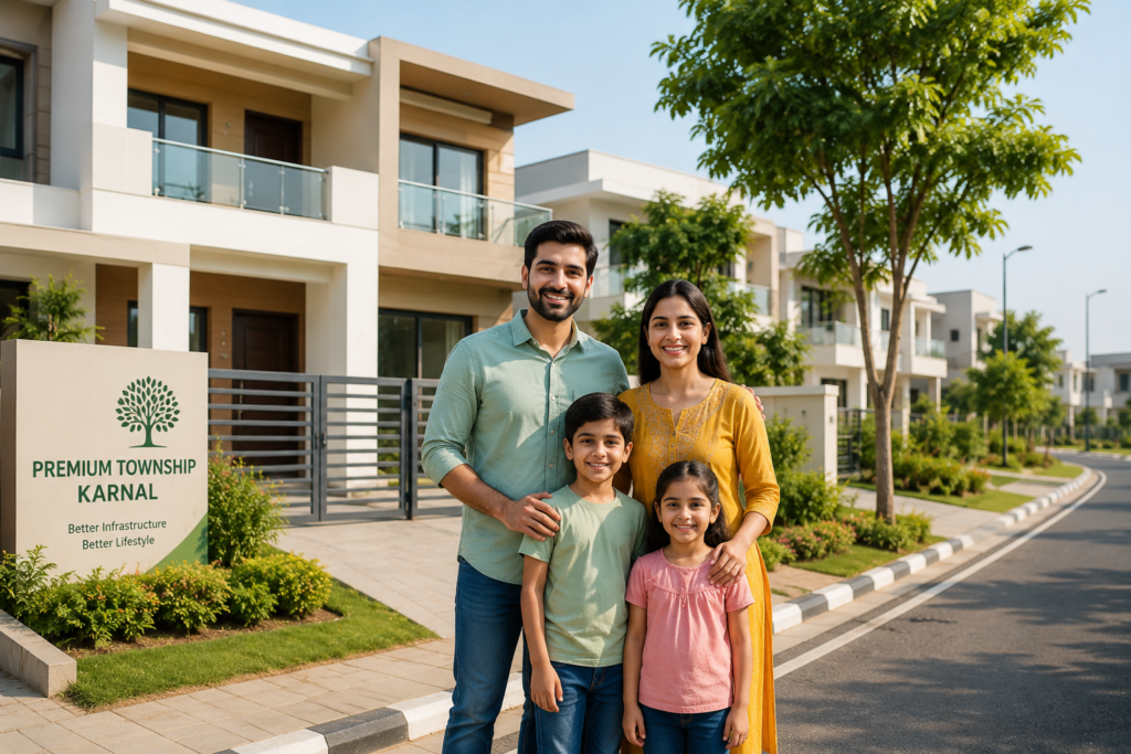 Family living in the best township in Karnal